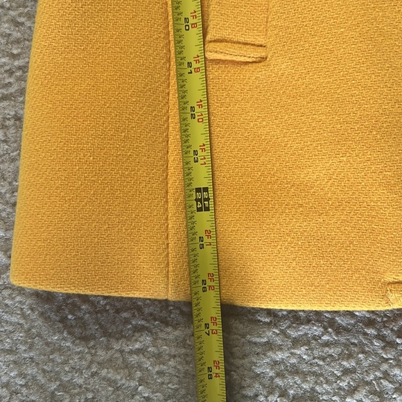 J Crew Marigold Majesty Stadium Cloth Wool Peacoat SZ 2 - Picture 6 of 11
